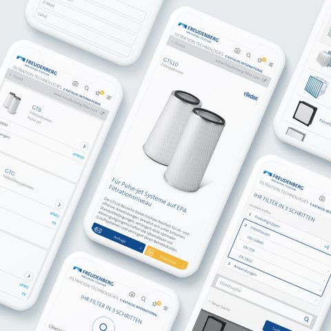 Viledon® App Digitalisierungsprojekt für Freudenberg Filtration