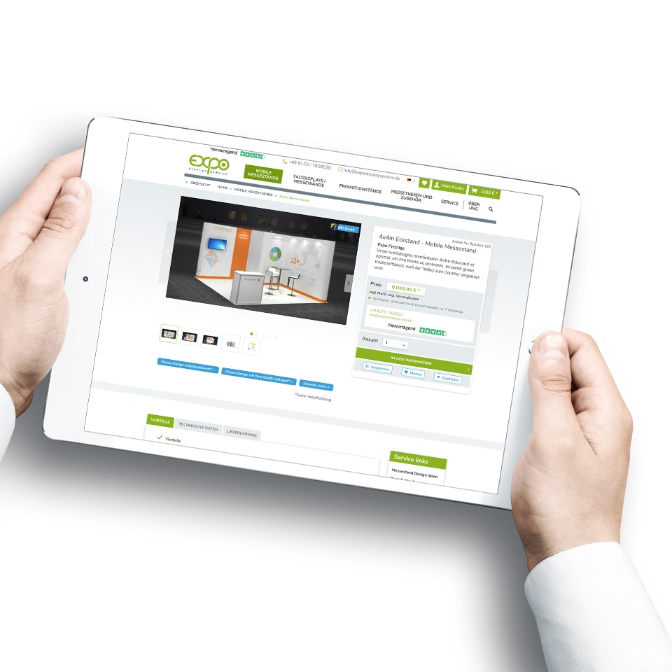 Expo Display Service: Erfolgreicher Marken-Relaunch & Shopware Onlineshop