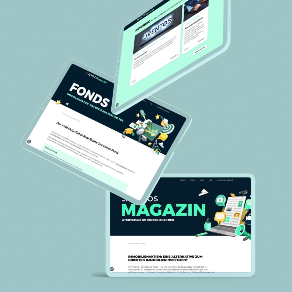 Onlinemagazin für Investmentmanager Aventos Group aus Berlin